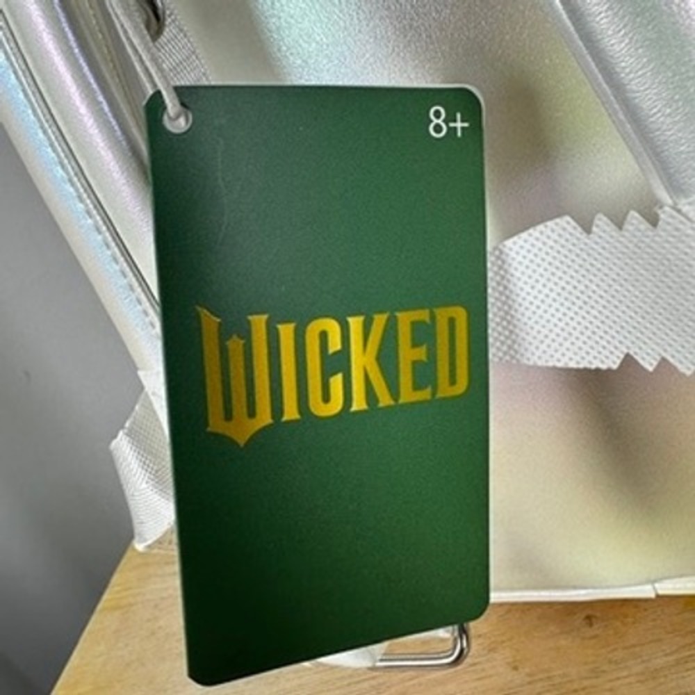 Loungefly Wicked for Good Glinda Bubble Mini Backpack White Iridescent Butterfly - Picture 9 of 13
